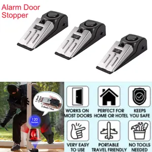Door Stop Alarm, 120db, Anti-Theft Alarm System Ideal for Doors, Travel, Hotels, Hiking, Camping, and Apartment Security - Durable ABS Material Door Theft Prevention birdie personal