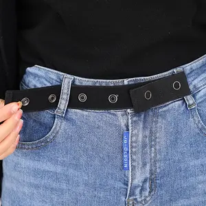1pc Waist Elastic Band, Adjustable Waist Extender Buckle, Polyester Waist Belt, Adjustable Belts, Easy Adjustable Belt