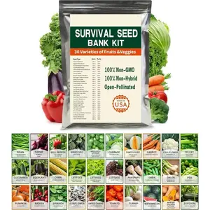 30,000 PCS Garden Seed Collection – 30 Mixed Vegetables for All Seasons, Non-GMO, Great for Raised Beds, Planters & Farms