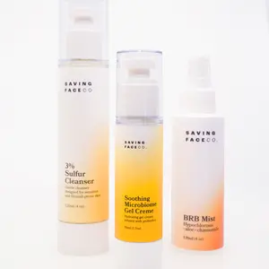Saving Face - The Barrier Bundle- Sulfur Cleanser + BRB Mist + Microbiome Gel Crème (PD & Rosacea Safe)