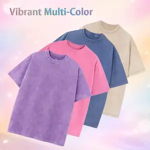 Premium 4-Pack Acid Wash T-Shirts Bundle, Vintage Distressed Heavyweight Cotton Oversized Tees, Retro Faded Look Streetwear Basics for Men & Women, High-Quality Breathable Summer Short Sleeve Tee Set, Trendy Aesthetic Multi-Color Wardrobe Essentials.