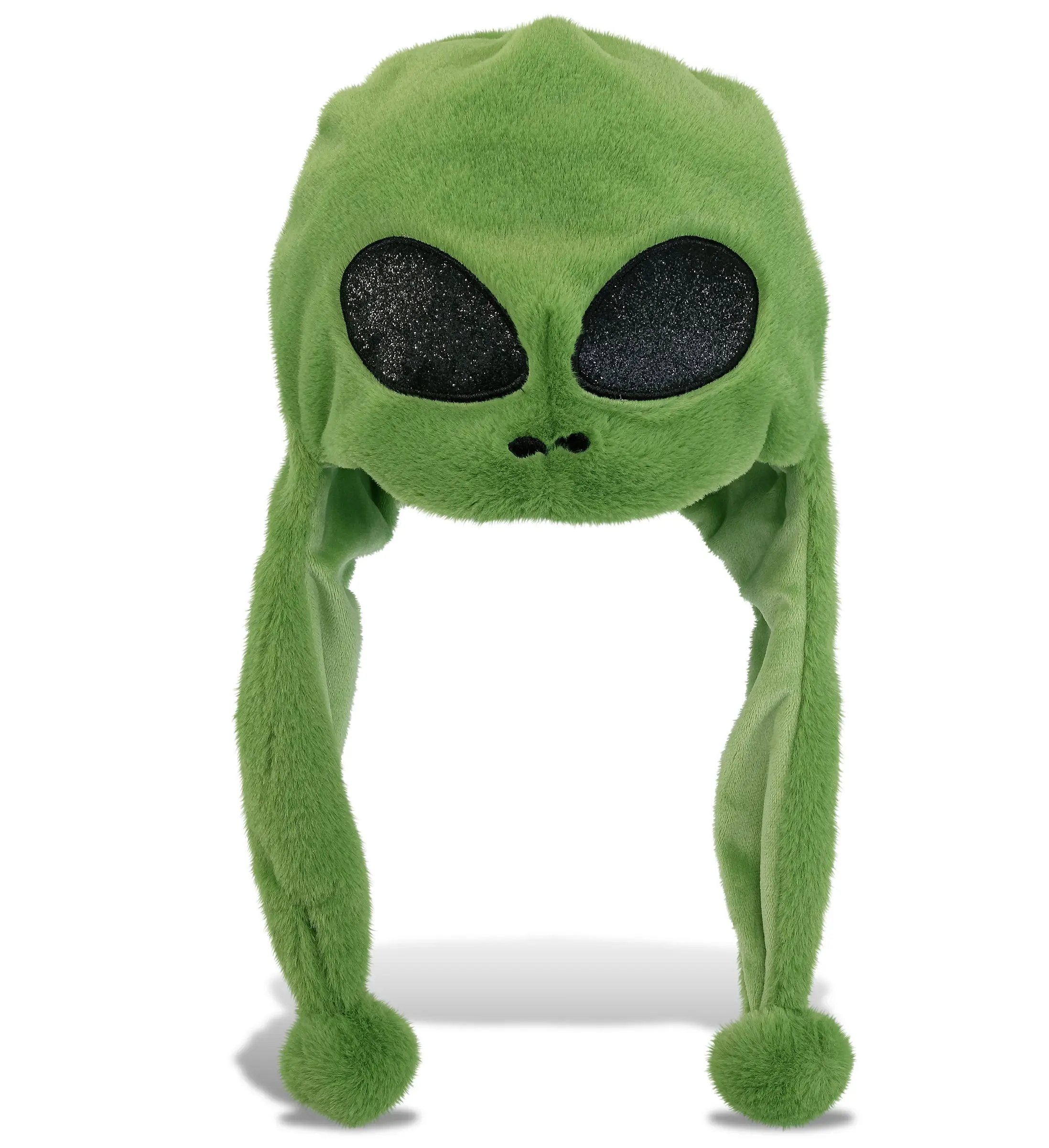 Funky Novelty Synthetic Plush Head Beanie - Soft Fleece Hat with Ear Flaps, Realistic Eyes, One Size Cold Weather Accessory for Adults, Ideal for Skiing, Role Play & Gifting