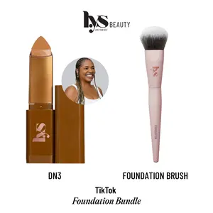 LYS Beauty Triple Fix Blurring Skin Tint Foundation Stick + Brush Bundle