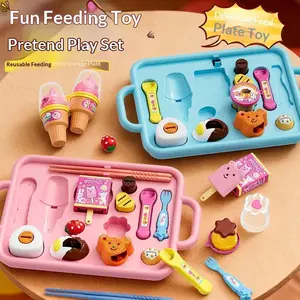 Children's Pudding Feeding Toy Strawberry Pudding Set Children's Pretend Play Set Girls' Toys