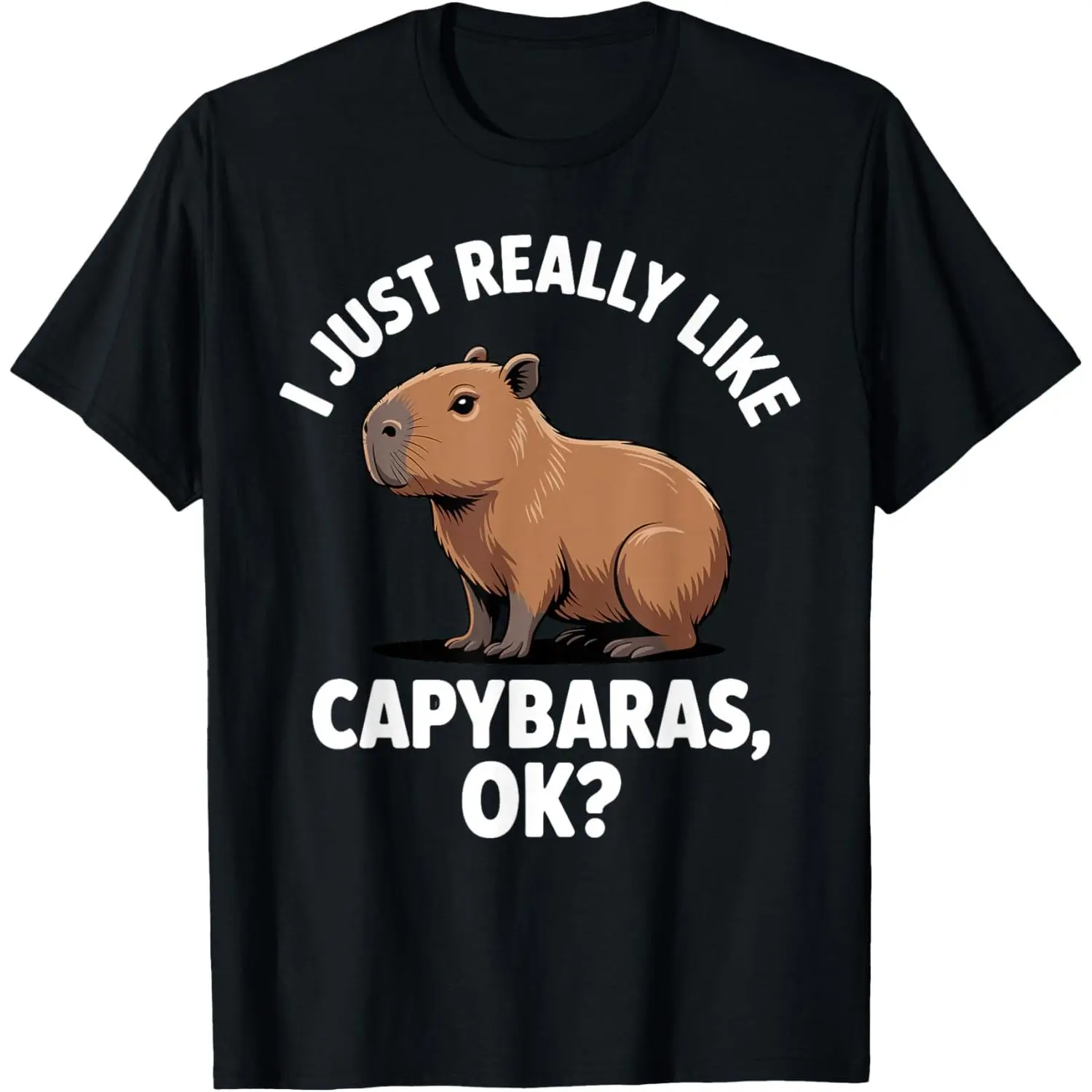 Funny Capybara Art for Men Capy Rodent Capybara T-Shirt