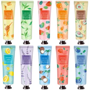 10 Pack Hand Cream for Dry Cracked Hands, Stocking Stuffers for Teen Girls,Christmas Gifts for Women,Teacher Appreciation Gifts, Natural Plant Fragrance Mini Hand Lotion Moisturizing Hand Care Cream