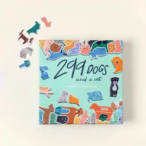 Uncommon Goods 299 Dogs & a Cat Puzzle