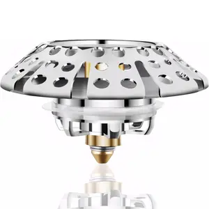 Bathtub Drain Stopper, Pop Up Tub Drain Stopper, Bath Tub Drain Plug and Hair Catcher for 1.4-2in Drain Hole, Replaces Lift and Turn, Tip Toe or Trip Lever, Easy Install and Clean