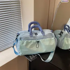 Large Capacity Travel Duffle Bag for Women, Wet & Dry Separation Gym Tote with Carry-On Friendly Design, Lightweight Weekend Bag for Swimming, Fitness, Overnight Trips & Airplane Travel