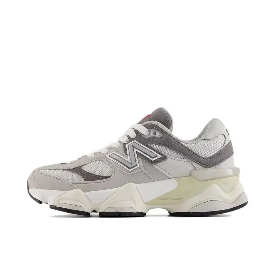 NEW BALANCE 9060 Rain Cloud Women's & Youth Neutral Suede & Mesh Sneakers with ABZORB Cushioning for Casual Walking, Shoes, New Balances, Casual Sneaker Trainer, Breathable Sports Sneakers