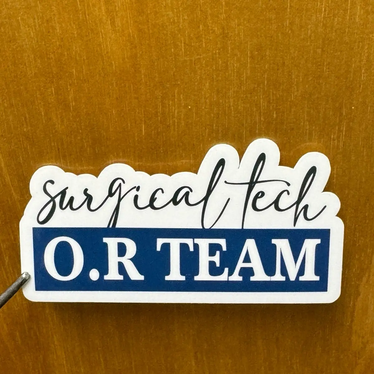 LadiiLuxeCreates Surgical Tech O.R. TEAM Decorative Waterproof Stickers for Laptops & Water Bottles Premium Vinyl Waterproof Design