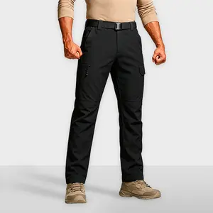 Men’s outdoor tactical cargo pants, waterproof and abrasion-resistant fabric, multi-pocket design, suitable for mountaineering expeditions, commuting workwear, and outdoor activities.