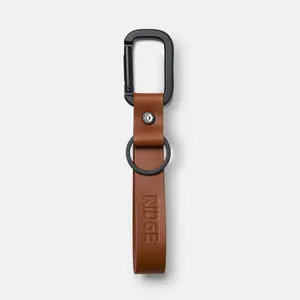 Ridge Keychain - Brown Leather
