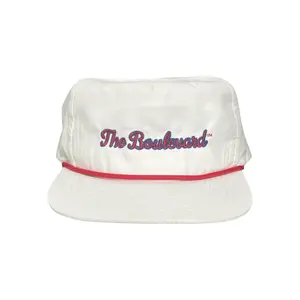 SMU The Boulevard White with Red Rope Hat Embroidered / SMU1055 / MM