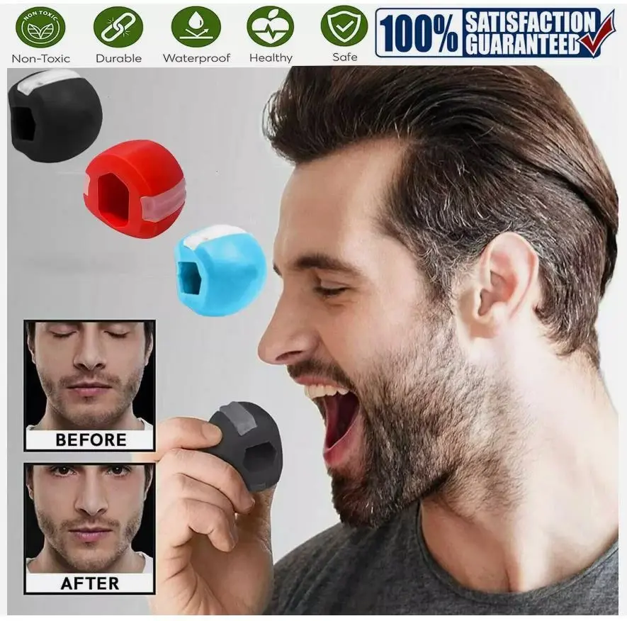 3PCS Jawline Exerciser Mouth Exercise Fitness Ball Neck Face Jaw Trainer Toning 3PCS Jawline Exerciser Mouth Exercise Fitness Ball Neck Face Jaw Trainer Toning