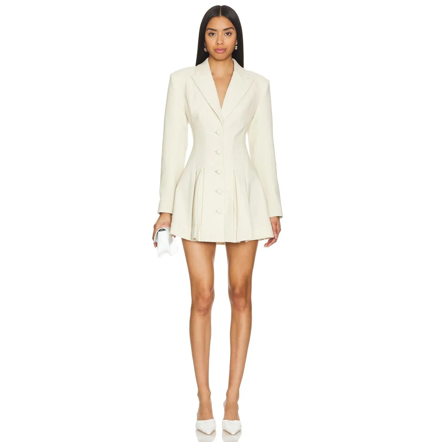 Camila Coelho Daytona Blazer Dress in Beige