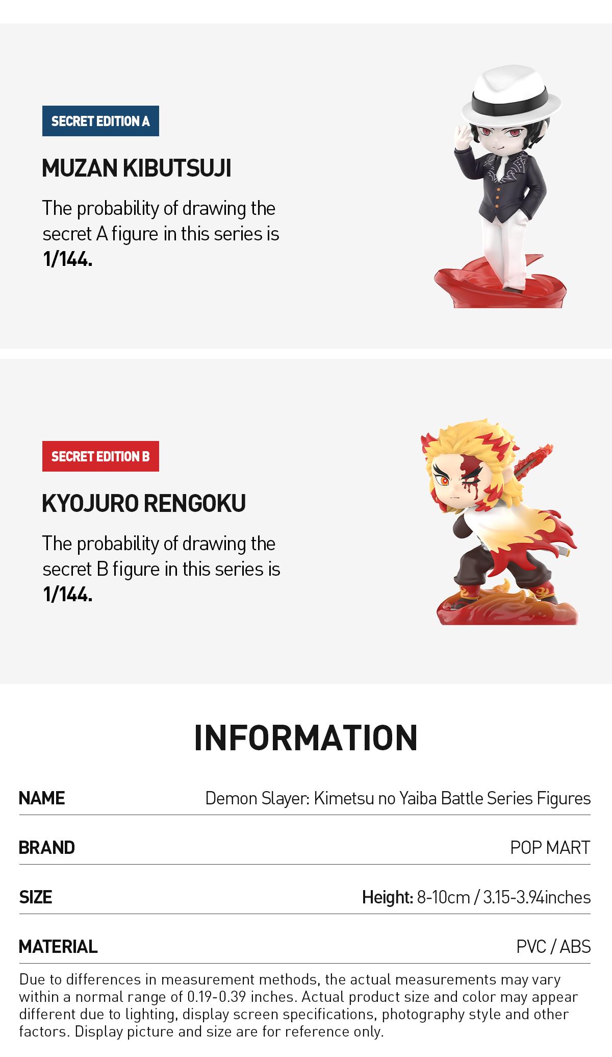[POP NOW] POP MART Demon Slayer: Kimetsu no Yaiba Battle Series Figures Blind Box - WHOLE SET