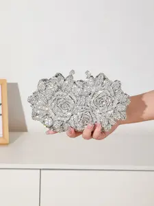 Elegant Crystal Evening Handbag, Luxury Women's Purse, Fashion Lipstick & Perfume Bag, Handmade Metal Diamond Bag for Parties