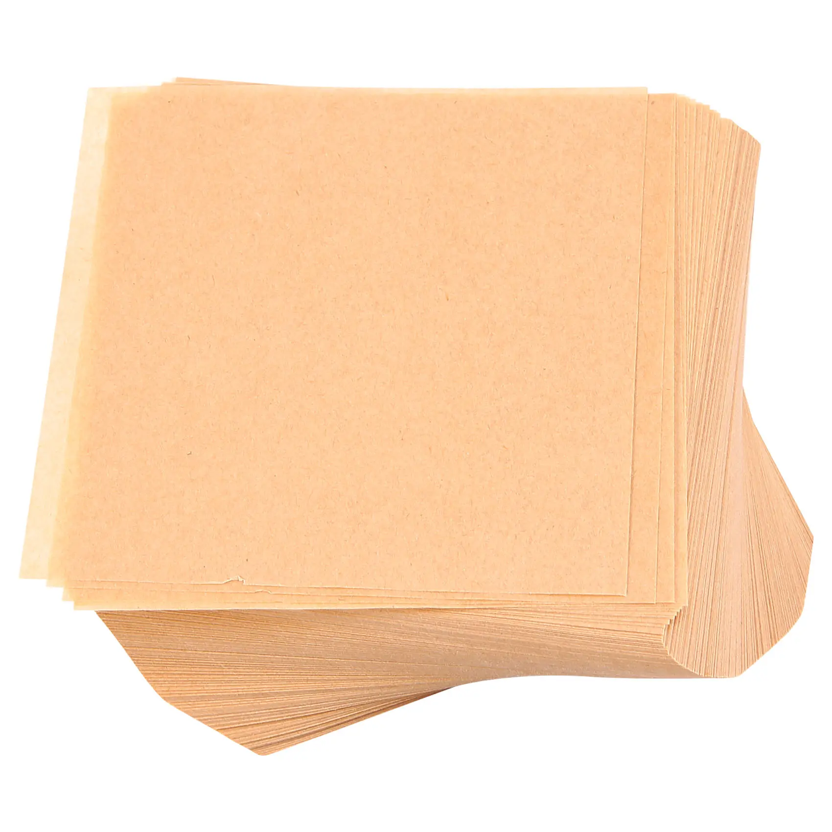 Unbleached Dual-Coated Nonstick Greaseproof Parchment Paper Baking Sheets - 500 Pcs, 4x4 In/10 * 10Cm, Biodegradable, Oil-Resistant Silicone-Coated Bakery Supplies for Home Cooks, Arts and Crafts, Food Waste Reduction