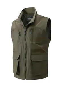 Outdoor Sports Running Fishing Multi-Pocket Vest, Fitness Workout Vest, Versatile Waistcoat for Hiking and Camping, Durable and Comfortable Design