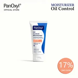 [PanOxyl official] PanOxyl AM Oil Control Moisturizer, NEW Sheer Formula, with Mineral Sunscreen for Acne Prone and Oily And All Skin Tones - 1.7 oz Matte Skincare