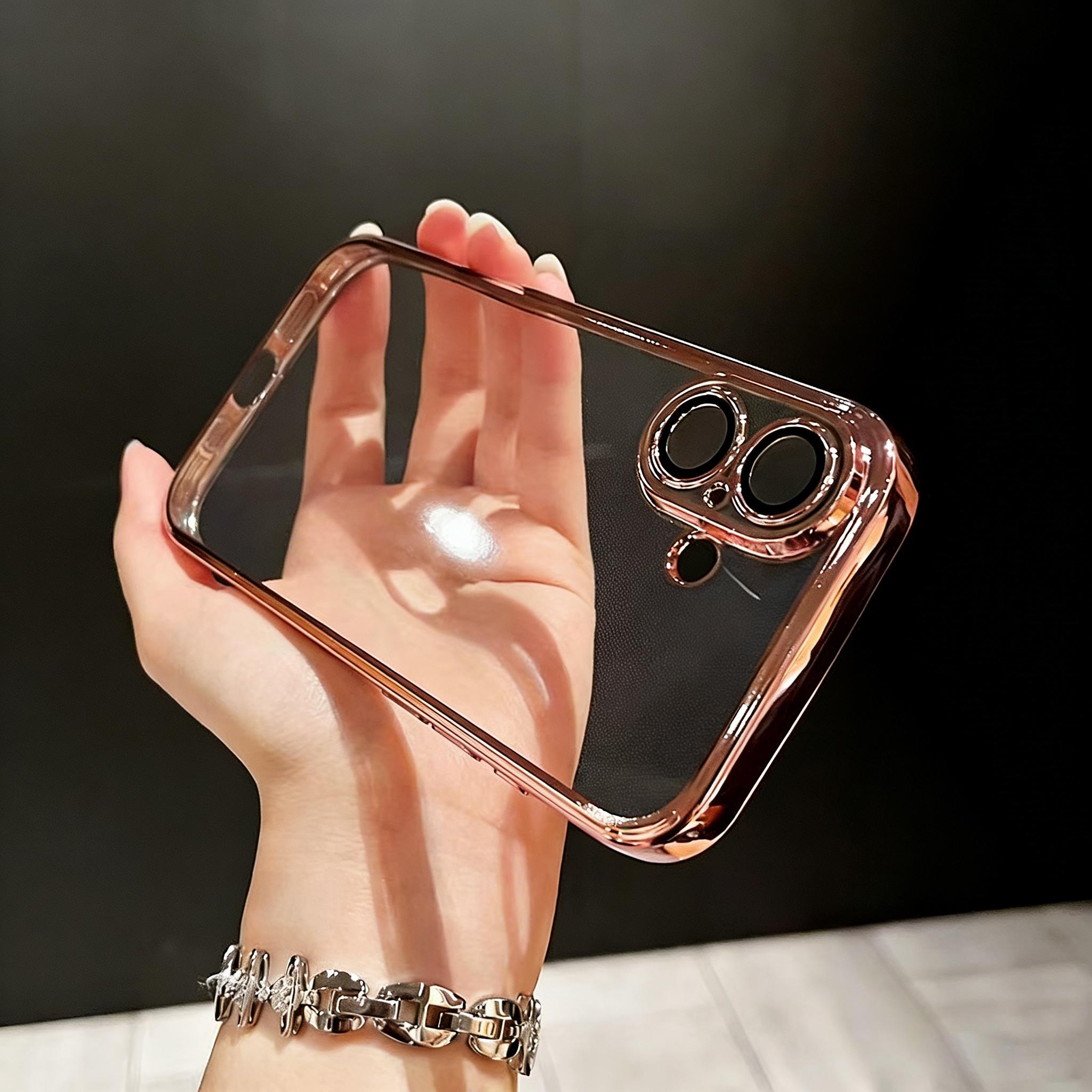 【Plating Edge Case】For iPhone X/XS/XS Max/11/12/13/14/15/16/17 Pro/Pro Max/Plus/Air, Slim Lightweight Glossy Bling Soft TPU Electroplated Case, Anti-Scratch Shockproof Protective Cover 【Plating Edge Case】For iPhone X/XS/XS Max/11/12/13/14/15/16/17 Pro/Pro Max/Plus/Air, Slim Lightweight Glossy Bling Soft TPU Electroplated Case, Anti-Scratch Shockproof Protective Cover