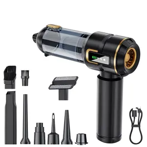 Wireless Car Vacuum Cleaner 4-in-1 Handheld Airflow Cleaner Smart LED Display 16kPa Powerful Suction Cordless Portable Mini Keyboard Vacuum Ideal for Car, Office, and Desktop Use Christmas Gift