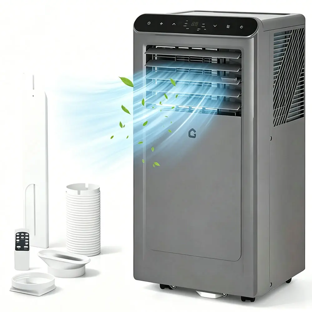 【Garvee】8K/10K/14K BTU Portable Air Conditioners – 3-in-1 AC Unit for Rooms Up to 350/450/550/750 Sq.Ft – Dehumidifier, Fan, Energy Saving, Remote Control, 24H Timer, Sleep Mode – for Bedroom/Office