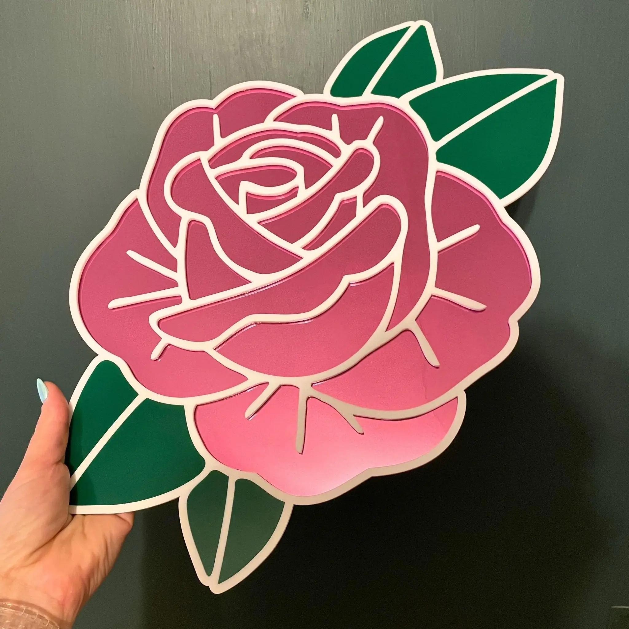 Pink Rose Mirror Pink Rose Mirror