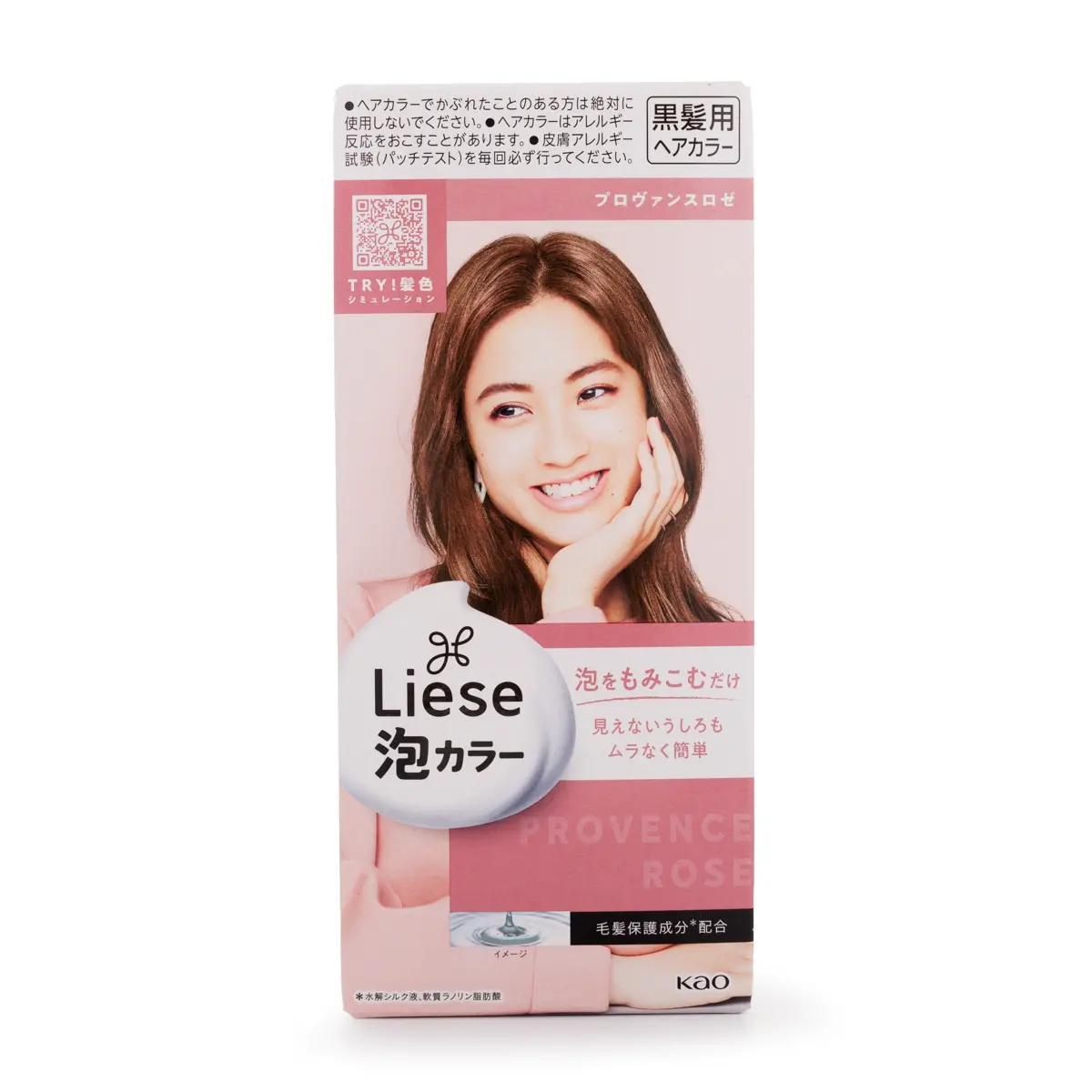 KAO Liese Prettia Creamy Bubble Hairdye, Provence Rose - Permanent Hair Coloring Kit with Creamy Foam for Even, Long-Lasting Results
