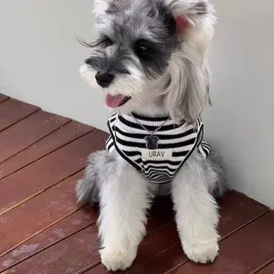 Pet Dog Summer Lightweight Anti-Shedding Cute Striped Top Vest For Small Puppies Teddy Shih Tzu Schnauzer