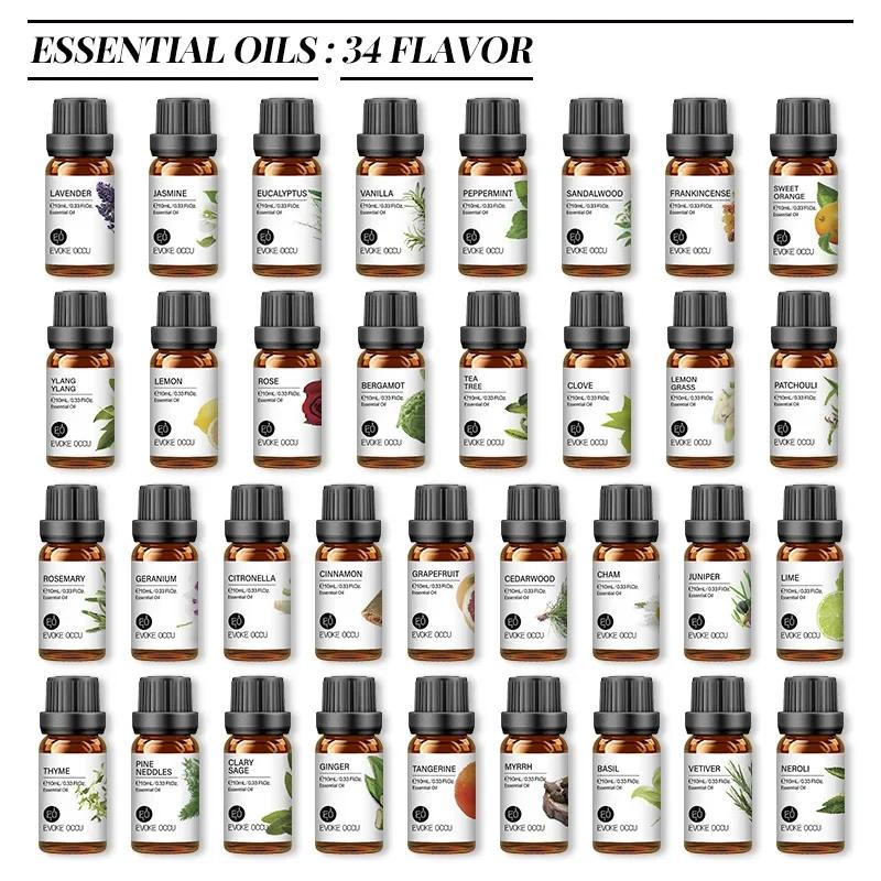 10ml Aromas Fragrance Oils Pure Undiluted Strong Smell Candle Soap Bath Home Hotel Diffuser Humidifier Candle