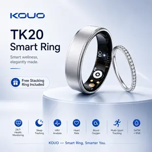 2026 Upgraded Smart  Ring for Women Men,Health Tracker with Heart Rate, Blood Oxygen,  Sleep Monitoring, Step Counting, IP68 Waterproof for iOS and Android, No APP Fee,  Wireless Wearabletech
