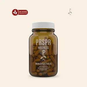PRSPR Wellness MindfulThea L-Theanine Capsules - 90 Vegetarian Capsules for Stress Relief Focus & Memory Support Natural Tea Extract