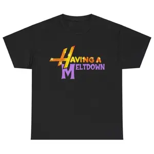 Having A Meltdown T-Shirt, Aesthetic Mental Health Matters Cotton T-Shirt, Trendy Disco Faux Glitter Hannah Montana T-Shirt, Vintage Graphic Tee, Popular Unisex Apparel for Mental Health Awareness Womenswear