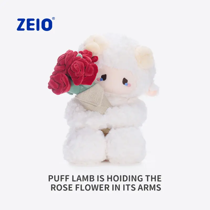 【ZEIO TOYS】A Surprise That Never Fades RosePuff  lamb plush doll cute plush toy girls' birthday gift Holiday Gift Giving gifts healing  hunting fam