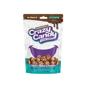 Andersen's Crazy Candy Choco-Nilla Crunch - Chocolate Covered Vanilla Nougat Freeze-Dried Snack for All Ages 2.8 oz