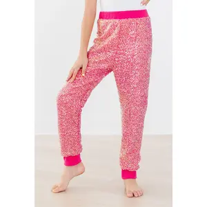 Hot Pink Sequin Joggers