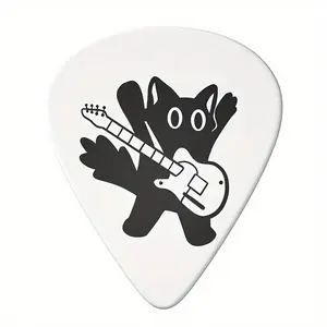 Playing Guitar Pattern Guitar Picks with Keychain, Guitar Pick & Keychain Set, Music Accessories for Bass, Acoustic & Electric Guitar, Guitar Accessories, Music Studio Equipment