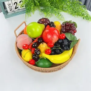 Set of 20 High-Quality Artificial Fruits, Enhance Decor for Living Room, Dining Room, Bedroom, Office, Hotel, School, Christmas, Parties