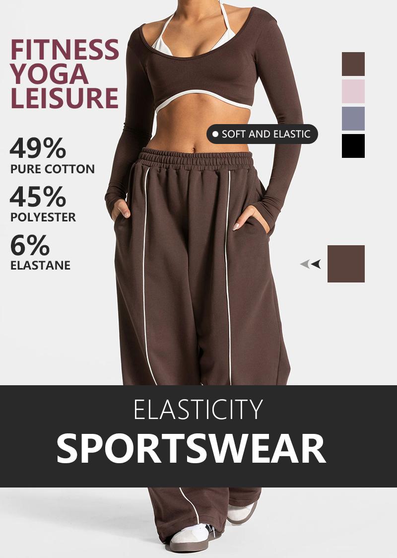 Womens Workout Straight Yoga Pants for Girls High Waist Wide Leg Sweatpants with Pockets Fashion Stretch Lounge Comfy Joggers Gym Pants Womens Workout Straight Yoga Pants for Girls High Waist Wide Leg Sweatpants with Pockets Fashion Stretch Lounge Comfy Joggers Gym Pants