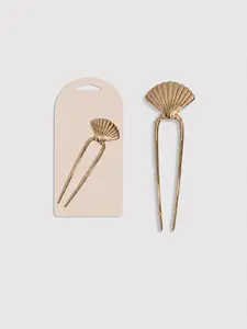 Metal Clam Shell Hair Pin, French Style Hair Clip for Women, Boho Plain Design, All Seasons Accessory
