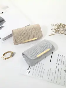 Mini New Style Fashion Handbag Evening Bag Simple Classic Versatile Dress Bag High-End Banquet Crossbody Chain Women's Bag Handheld Bag Purse