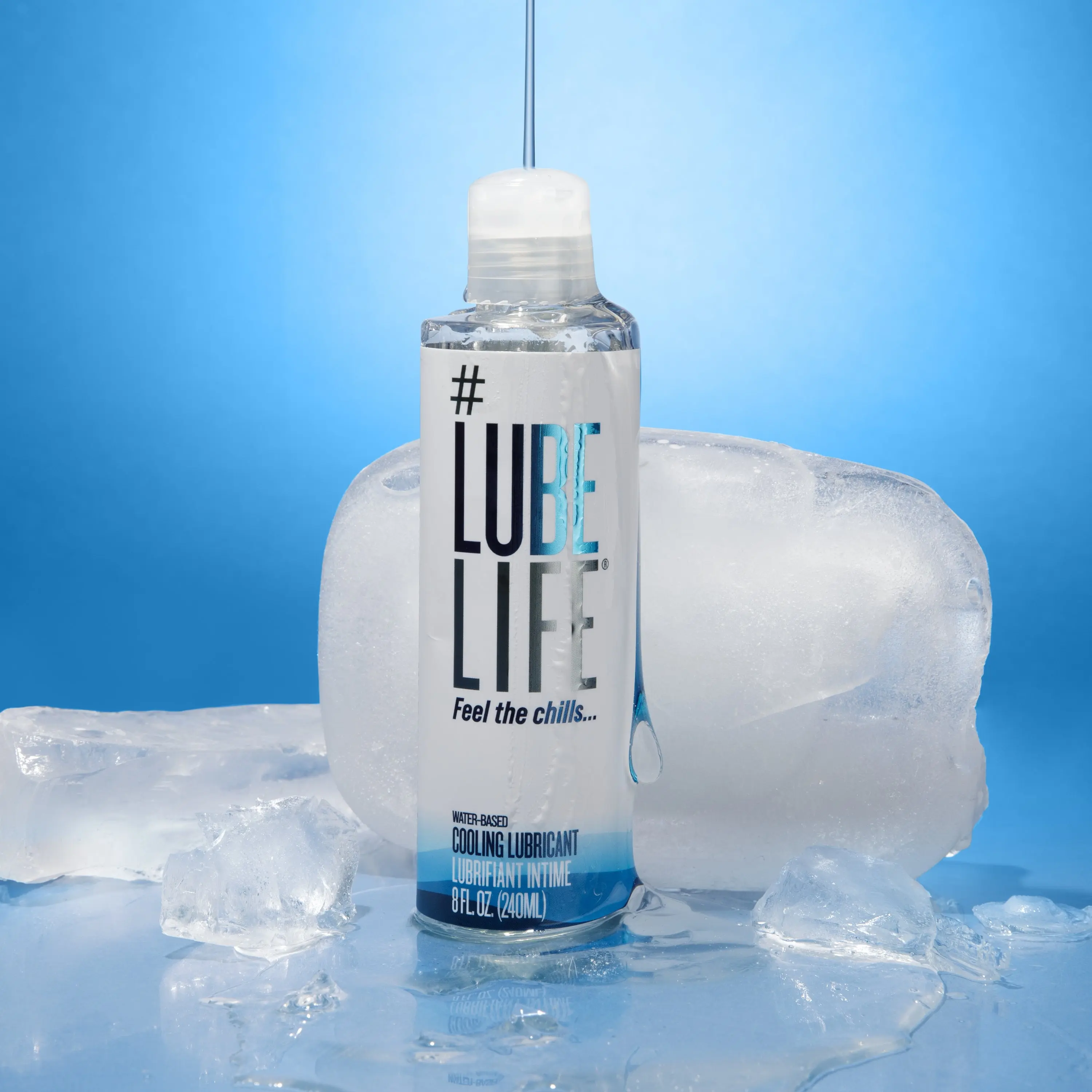 LubeLife - Water-Based Refreshing Cooling Personal Lubricant — Menthol Sensation (8 oz)