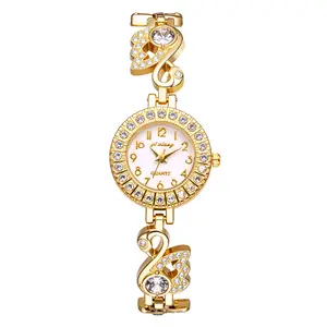 OIDEA Women's Iced-Out Round Analog Quartz Watch - Adjustable, Lightweight Rhinestone-Accented Bangle Bracelet Fashion Watch for Women, Watches For Women summerwins,summerwins