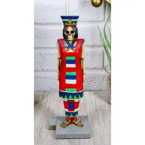 Ebros Tenochtitlan Aztec Queen Skeleton Day of The Dead Sculpture Figurine 6.5"H