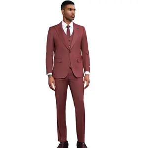 Regulus Collection: Stacy Adams Burgundy Pinstriped Suit