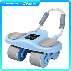 Dealsforyouday Fitness Ab Roller, Automatic Rebound Ab Wheel with Elbow Support, With Smart Screen, Core Strengthening Abdominal Exercise Equipment, Suitable for Both Beginners and Professionals, Fitness Renew