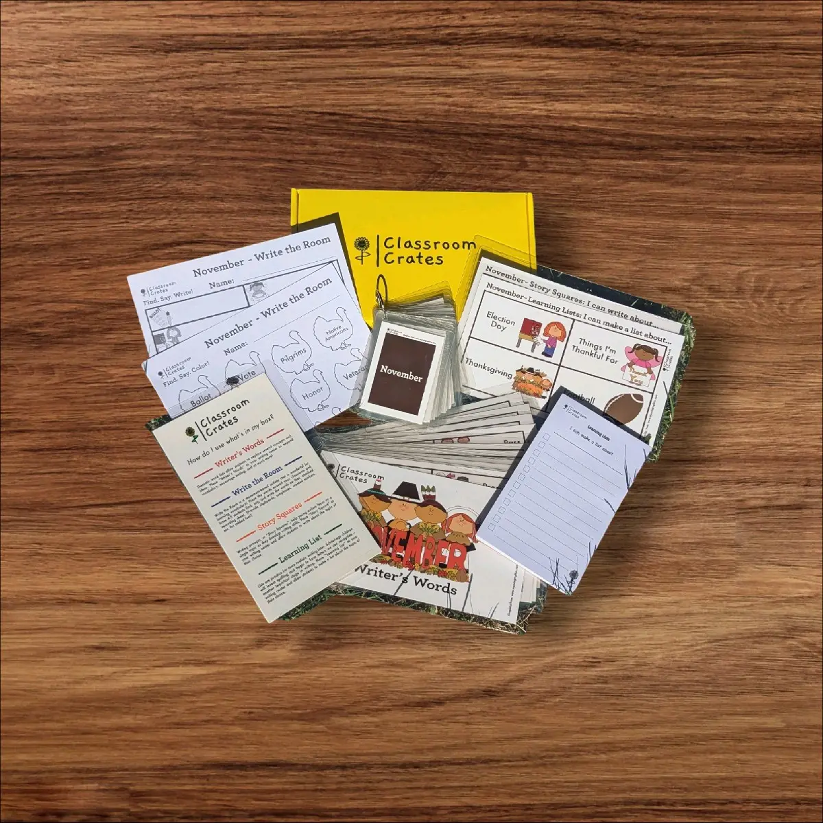 November Writing Nook: Prep-Free Writing Center Kit Delivered to your Classroom!