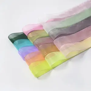 1Pair 2.5cm Wider Silk Shoelace Fashion Chiffon Yarn Shoelaces Sneakers Flat Rope Laces for Shoes 100/120/140CM Shoe Accessories